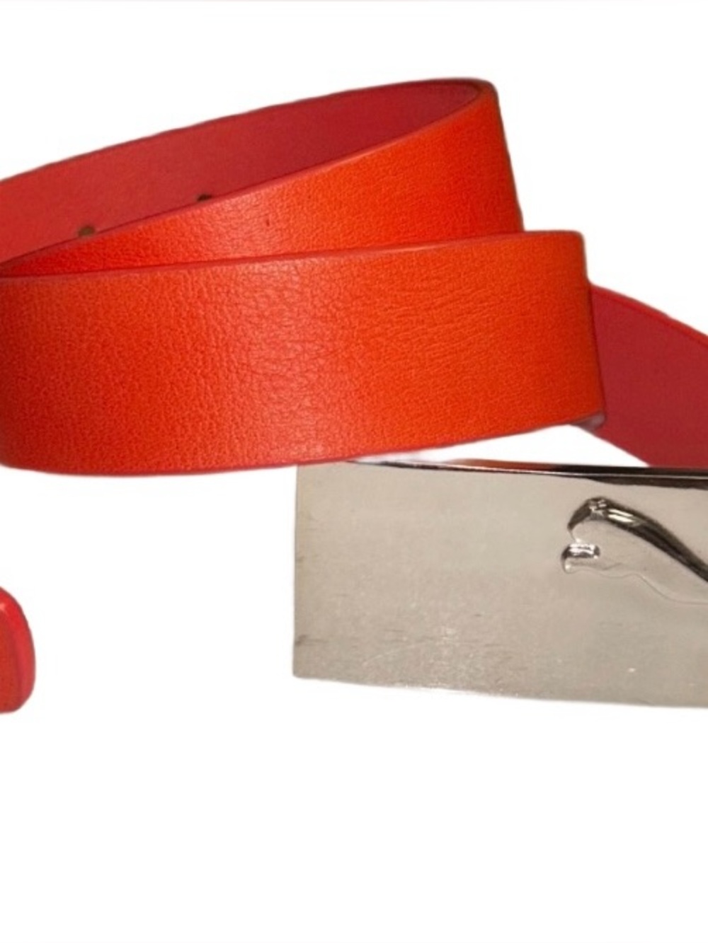 Puma ~ Men’s Size Medium ~ Pink W/ Silver Buckle (Puma Cat Logo) High Flyer Belt